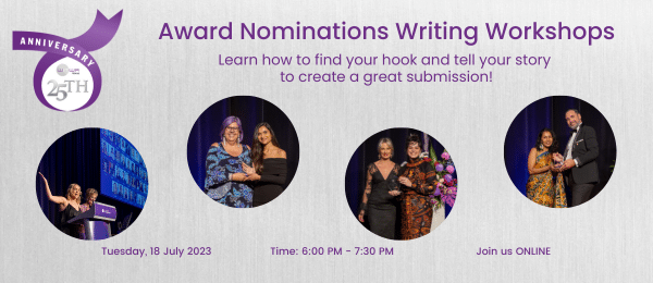 Award Nominations Writing Workshop - 18 July 2023